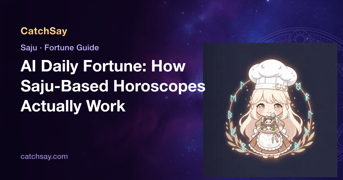 AI Daily Fortune: How Saju-Based Horoscopes Actually Work