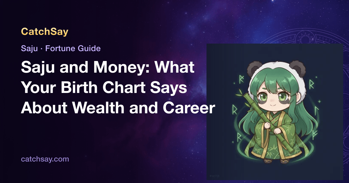 Saju and Money: What Your Birth Chart Says About Wealth and Career