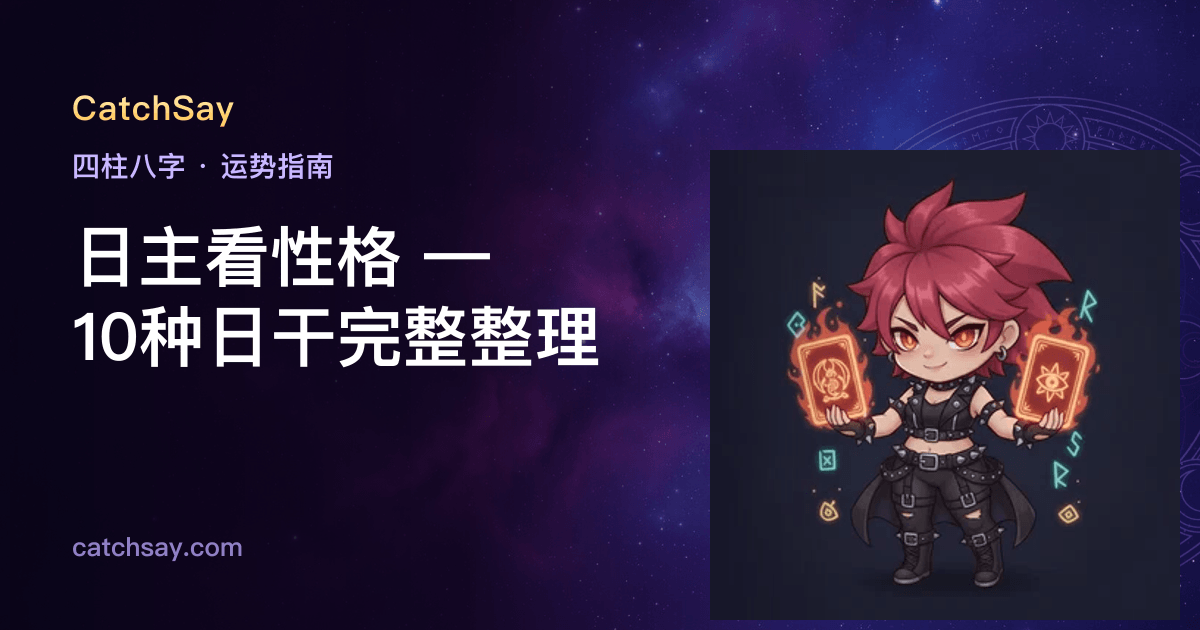 日主看性格 — 10种日干完整整理